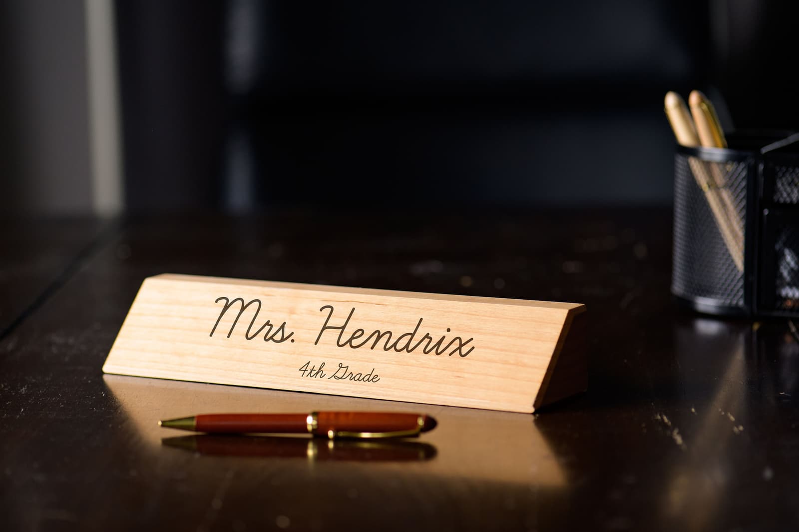 Placa de madera personalizada para oficina, foto 5