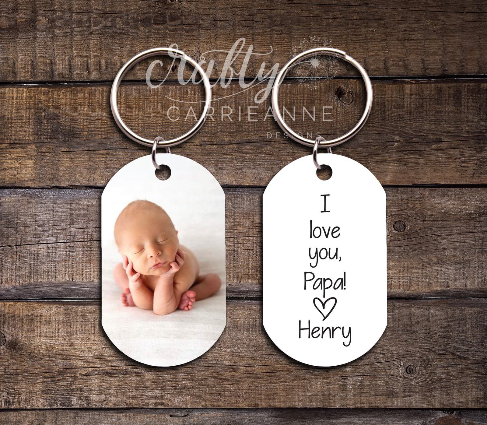 Father In Law Gift from Grandkids, Fathers Day Gift For Grandpa, Picture Keychain for Papa, Personalized Gifts For Men, Photo Gift Father