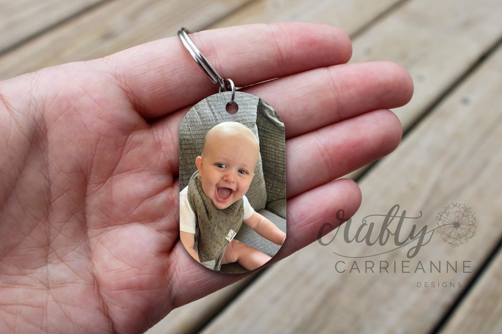 Llavero foto personalizado para suegro e ideado por nietos, foto 3,