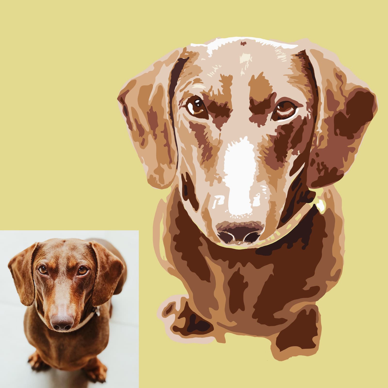 Retrato personalizado de tu mascota en lámina de arte, foto 3