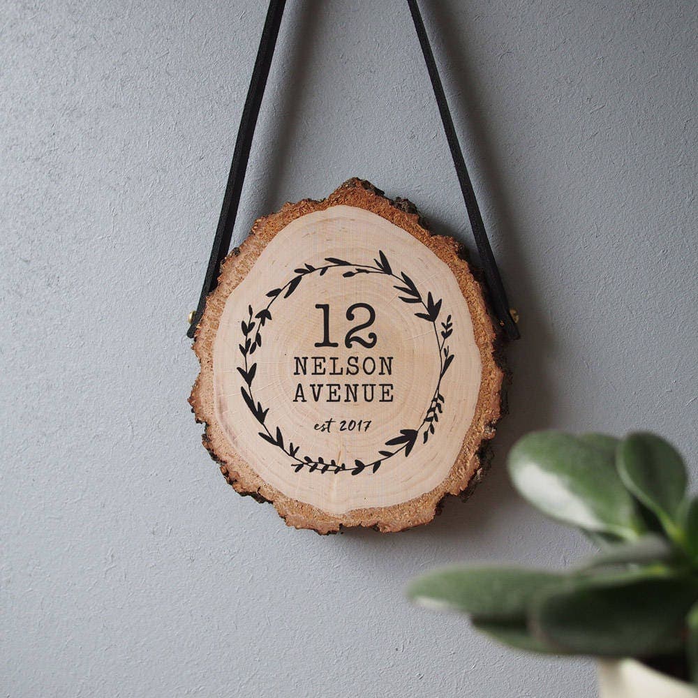 Placa de madera personalizada para nueva casa, foto 2