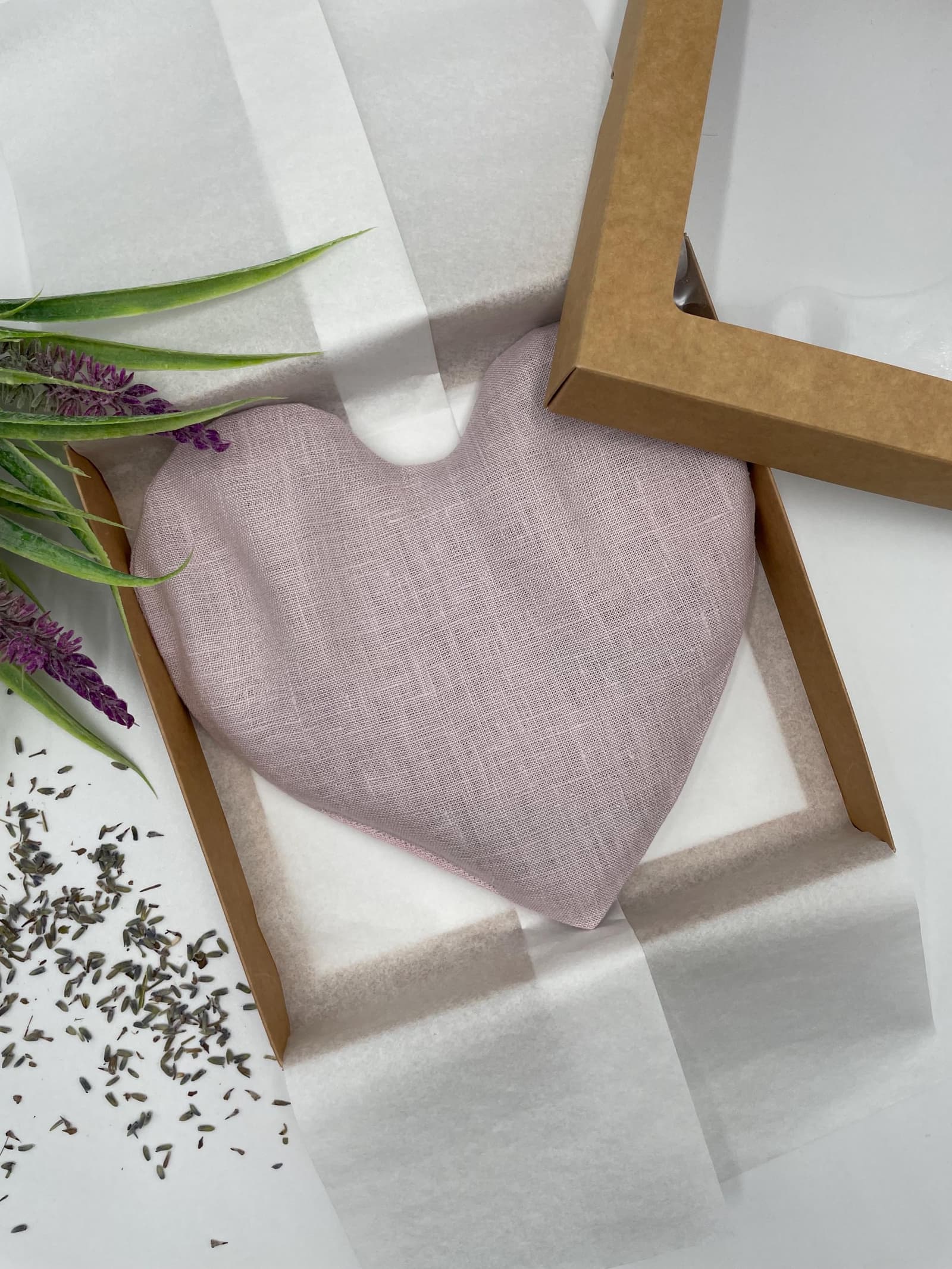 Antifaz térmico de lino con lavanda, foto 4