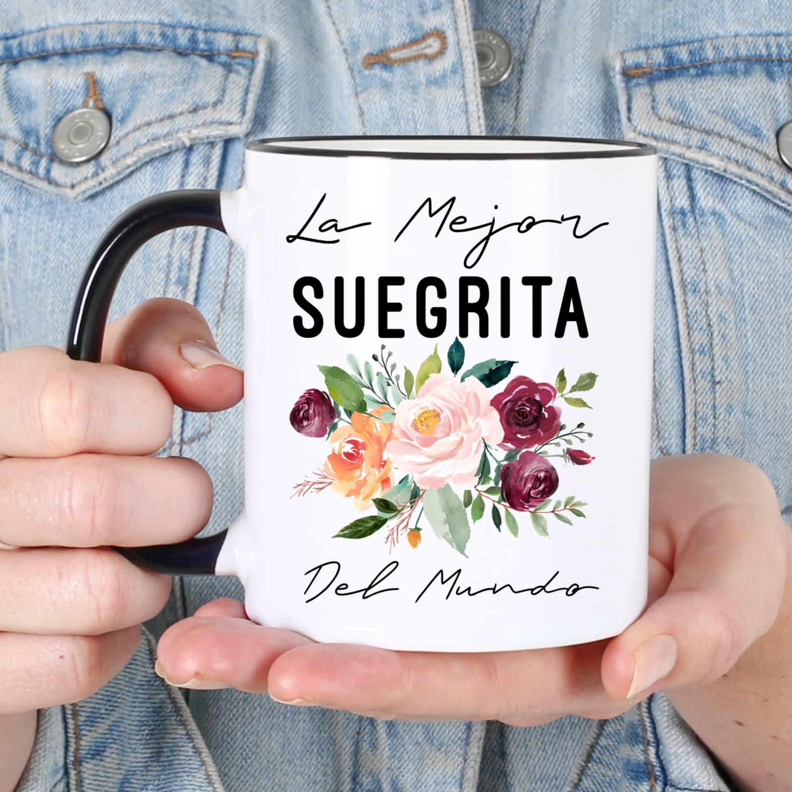 Taza para suegra con mensaje "La Mejor Suegrita Del Mundo"