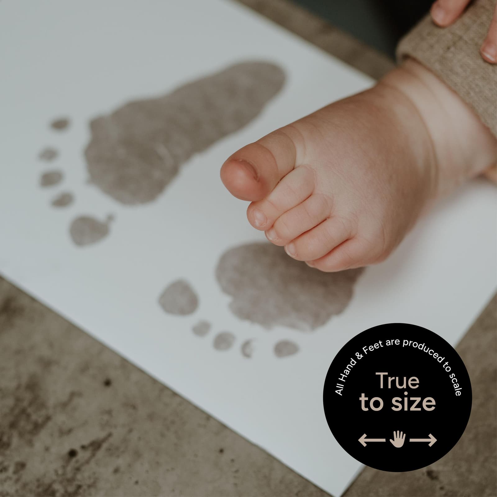 Kit de huellas metalizadas para bebés, foto 5