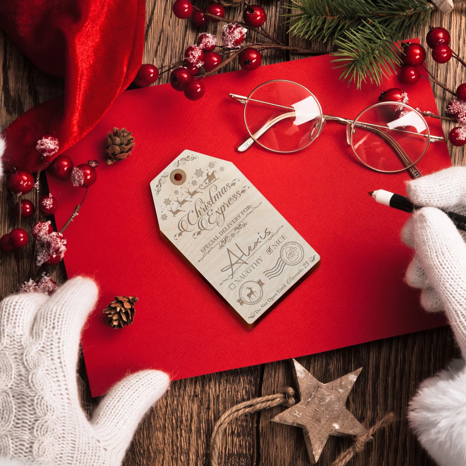 etiquetas de madera personalizadas para los reyes, foto 2