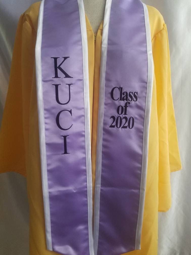 Estola de graduación de satén personalizada, foto 5