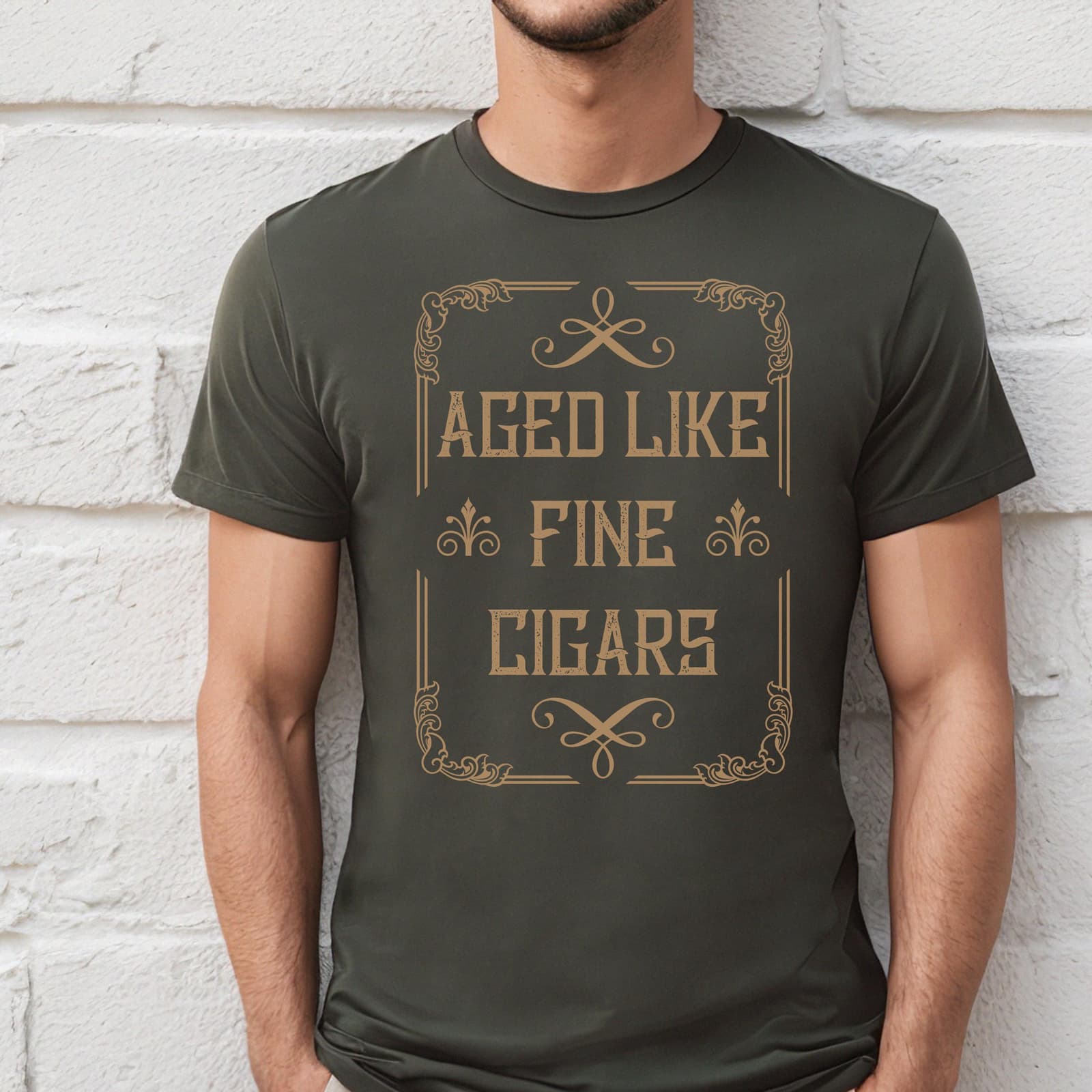 Camiseta para hombre fumador Aged Like Fine Cigars, foto 5