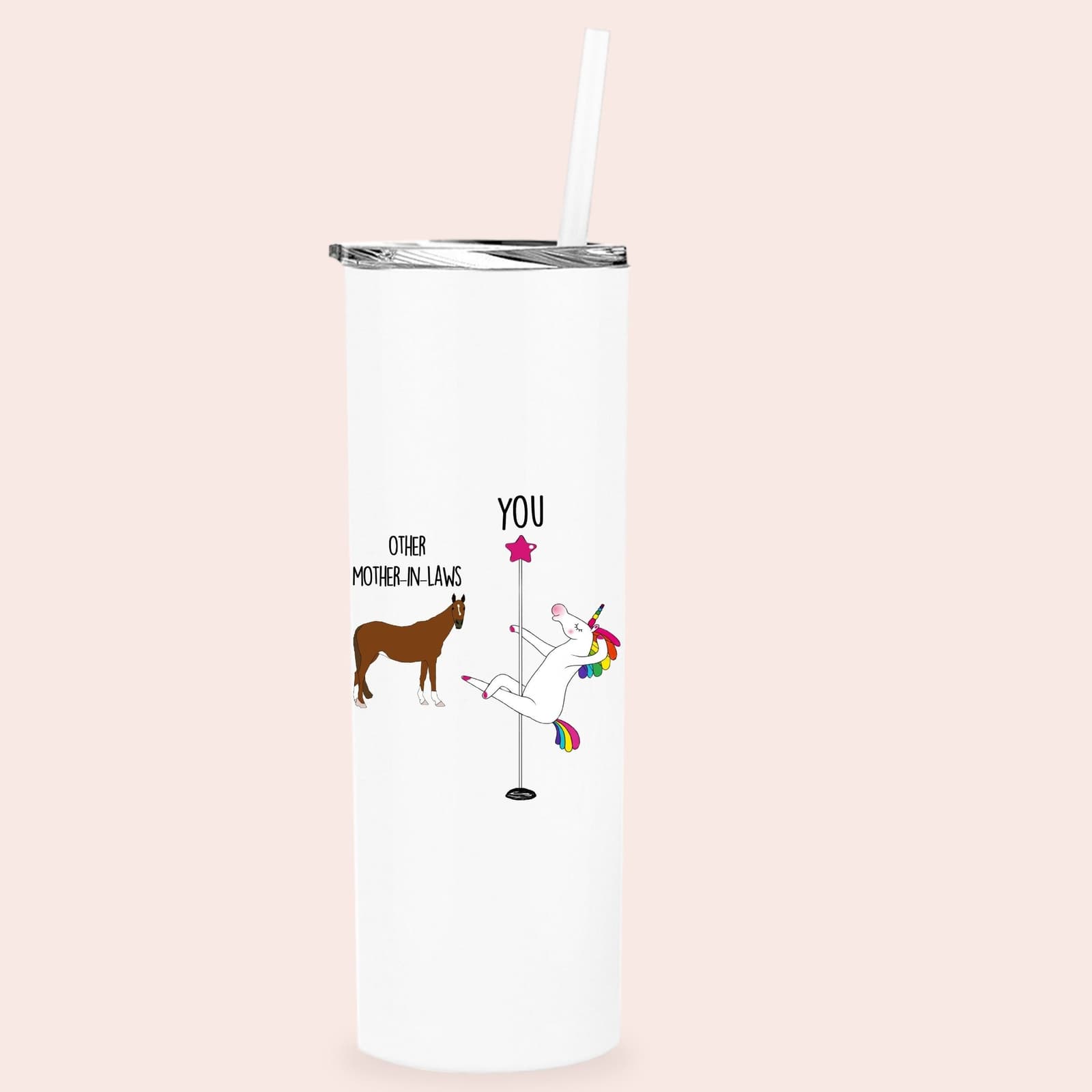 Vaso térmico divertido para suegra con diseño de unicornio, foto 10