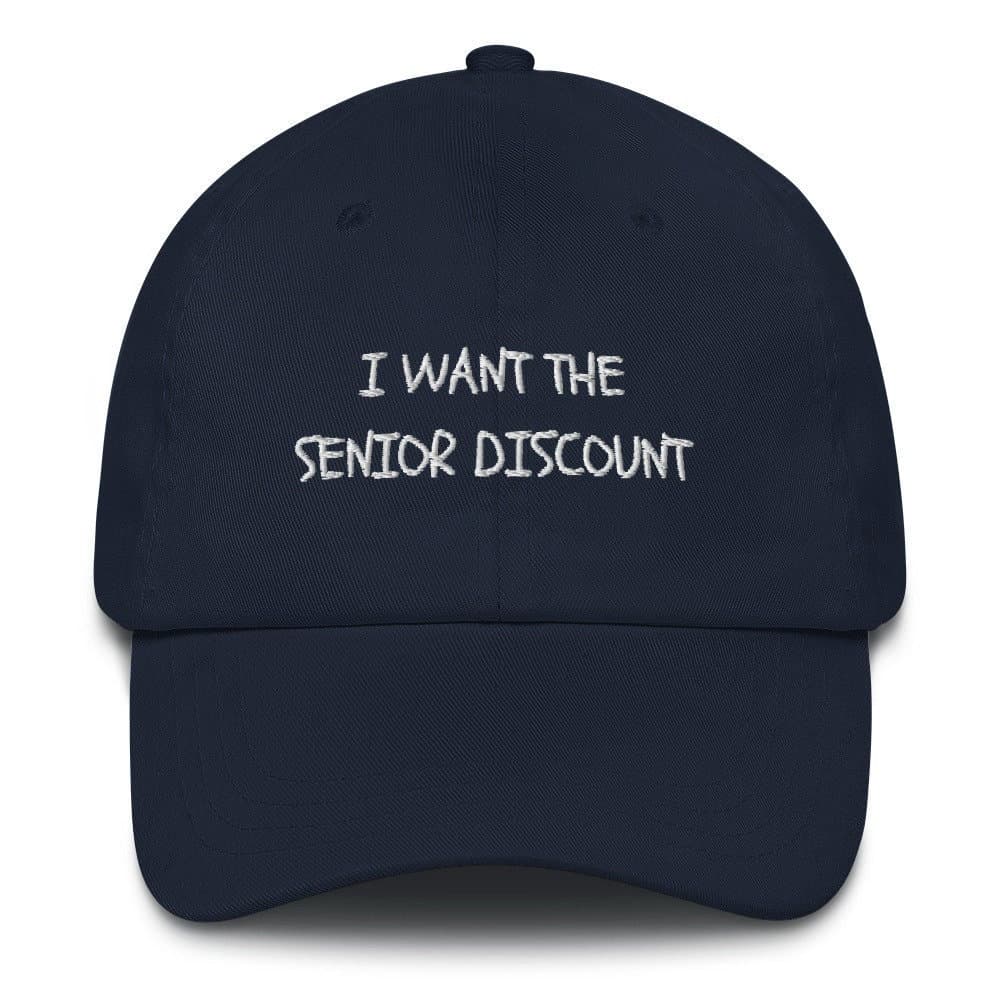 Gorra con mensaje divertido para personas mayores