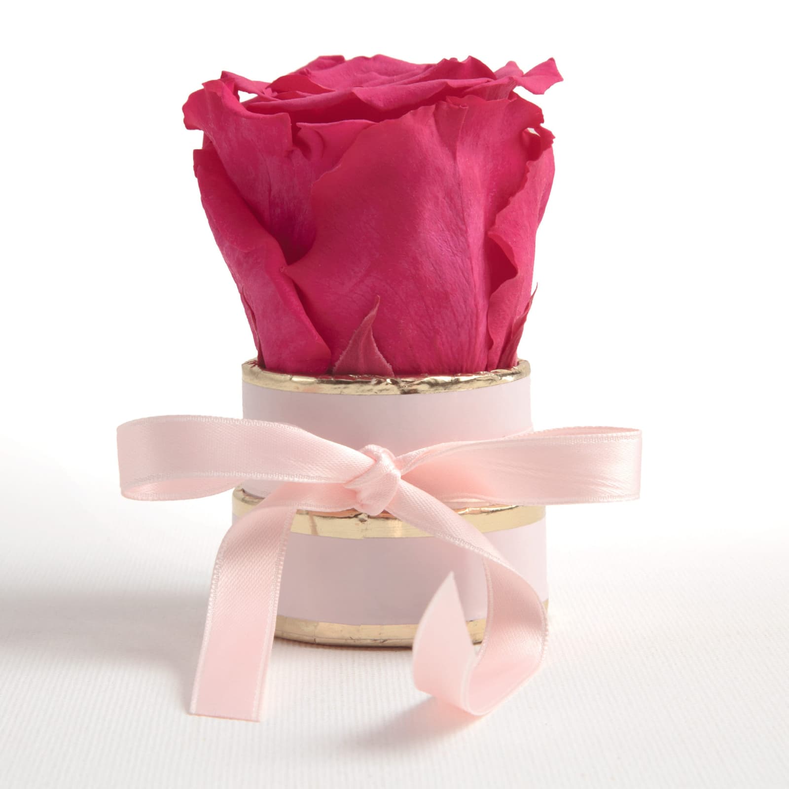 Mini caja redonda con rosa eterna, foto 8
