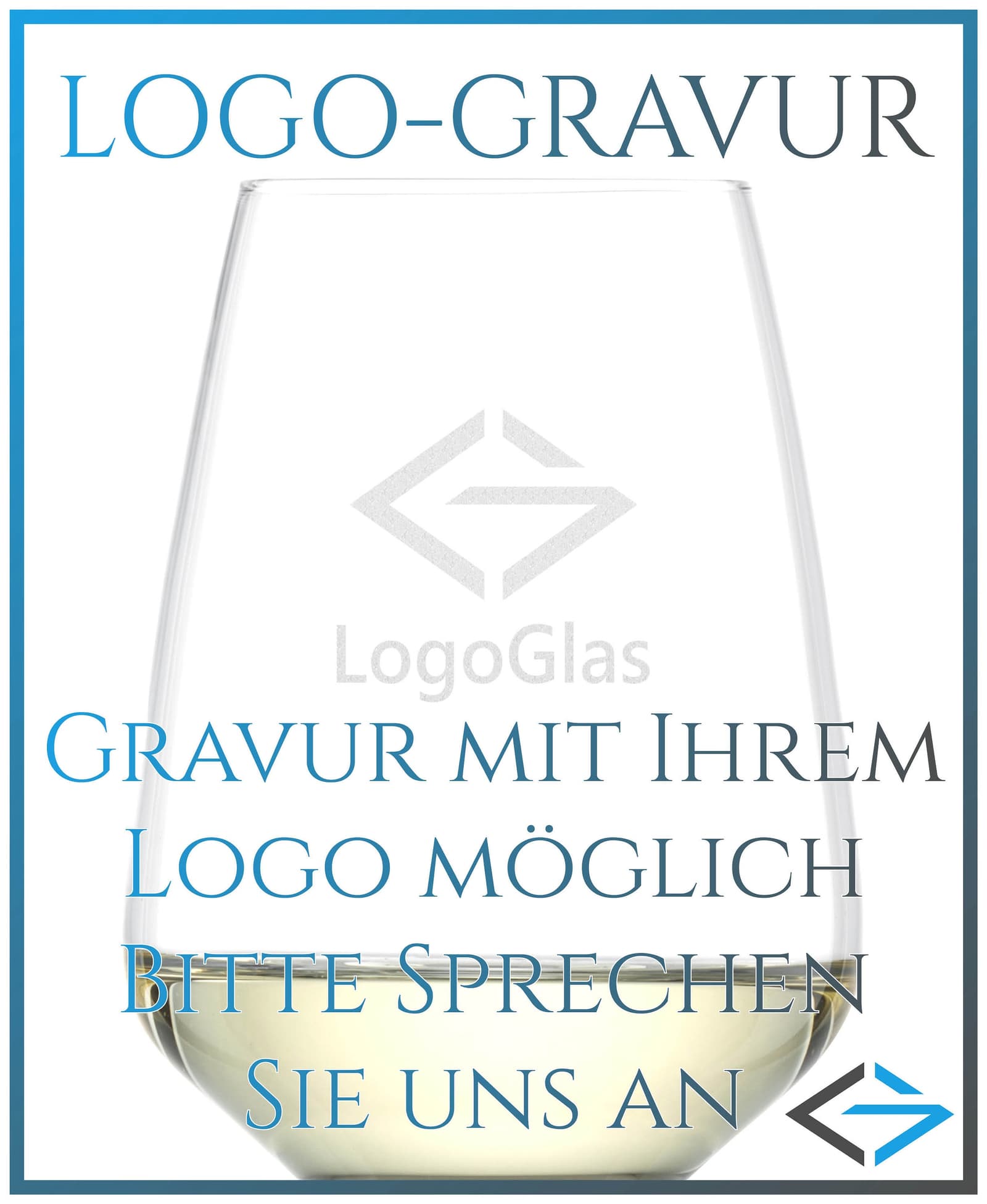 Copa de vino blanco personalizada de cristal, foto 6