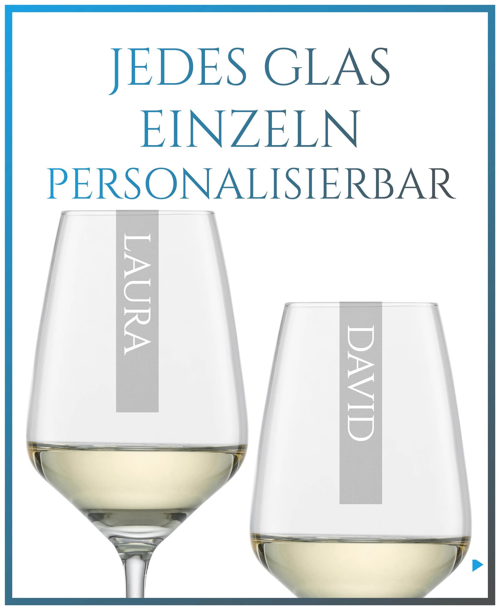 Copa de vino blanco personalizada de cristal, foto 2