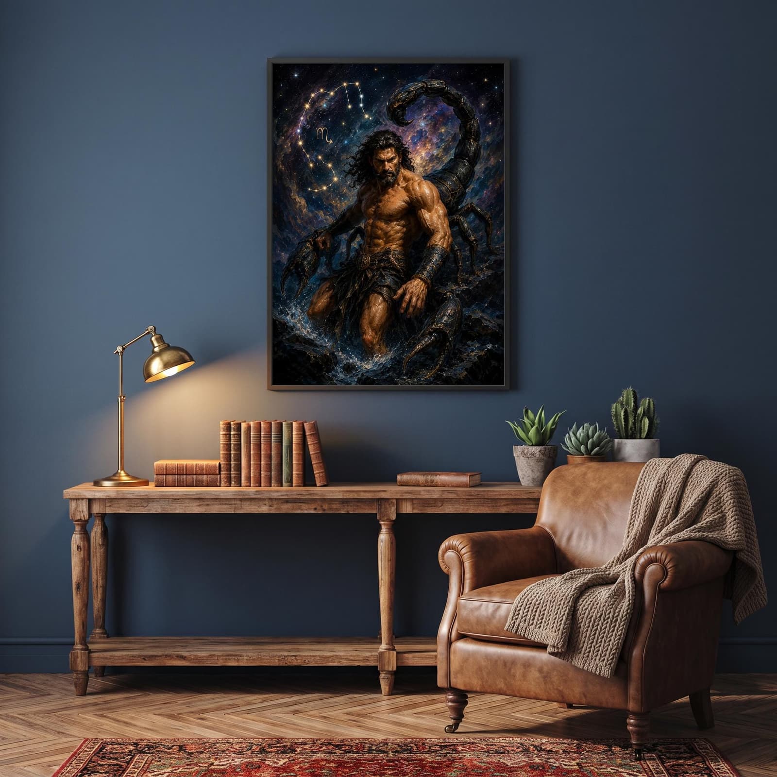 Home office zodiac wall art print — digital download