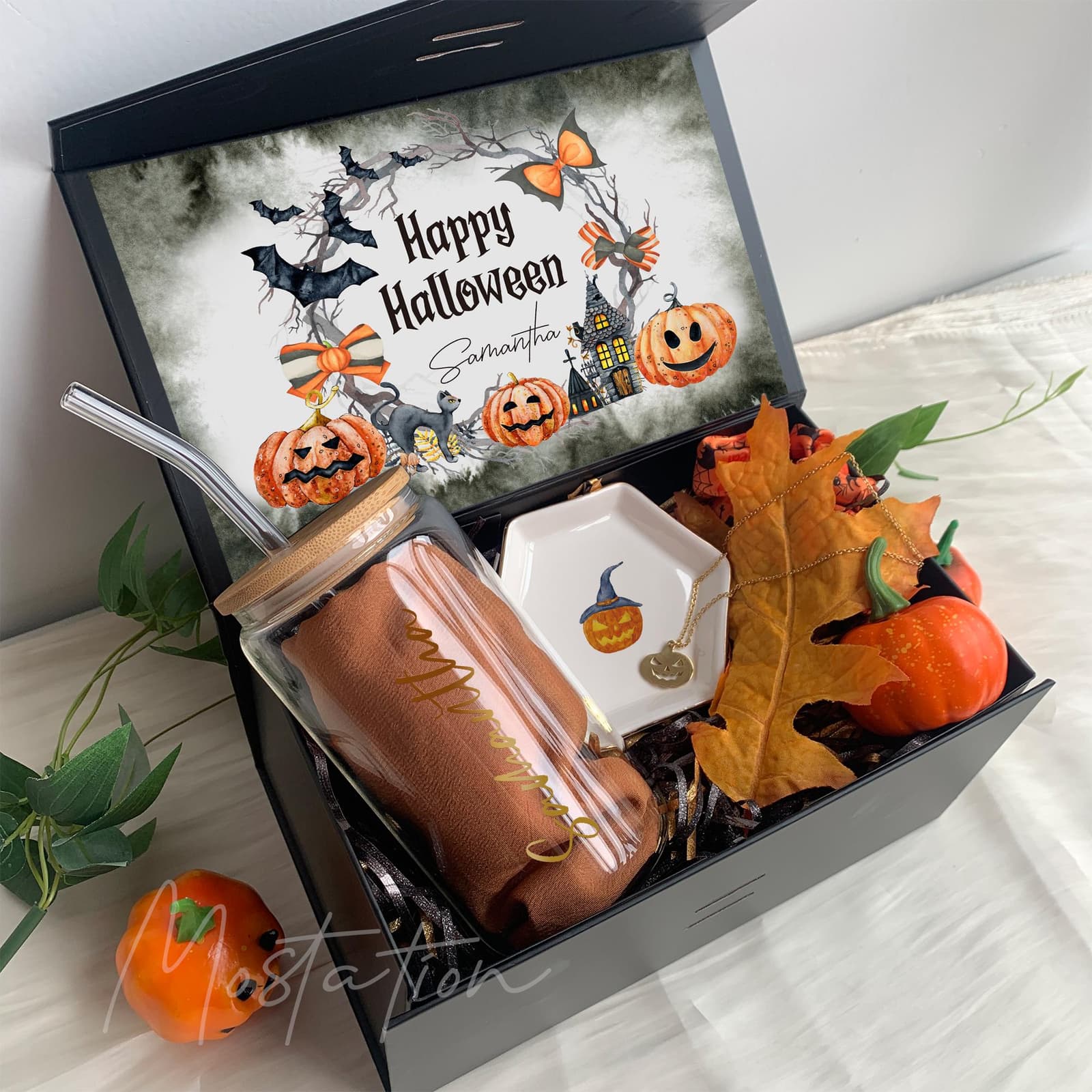 Caja de regalo personalizada de Halloween para ella, foto 7
