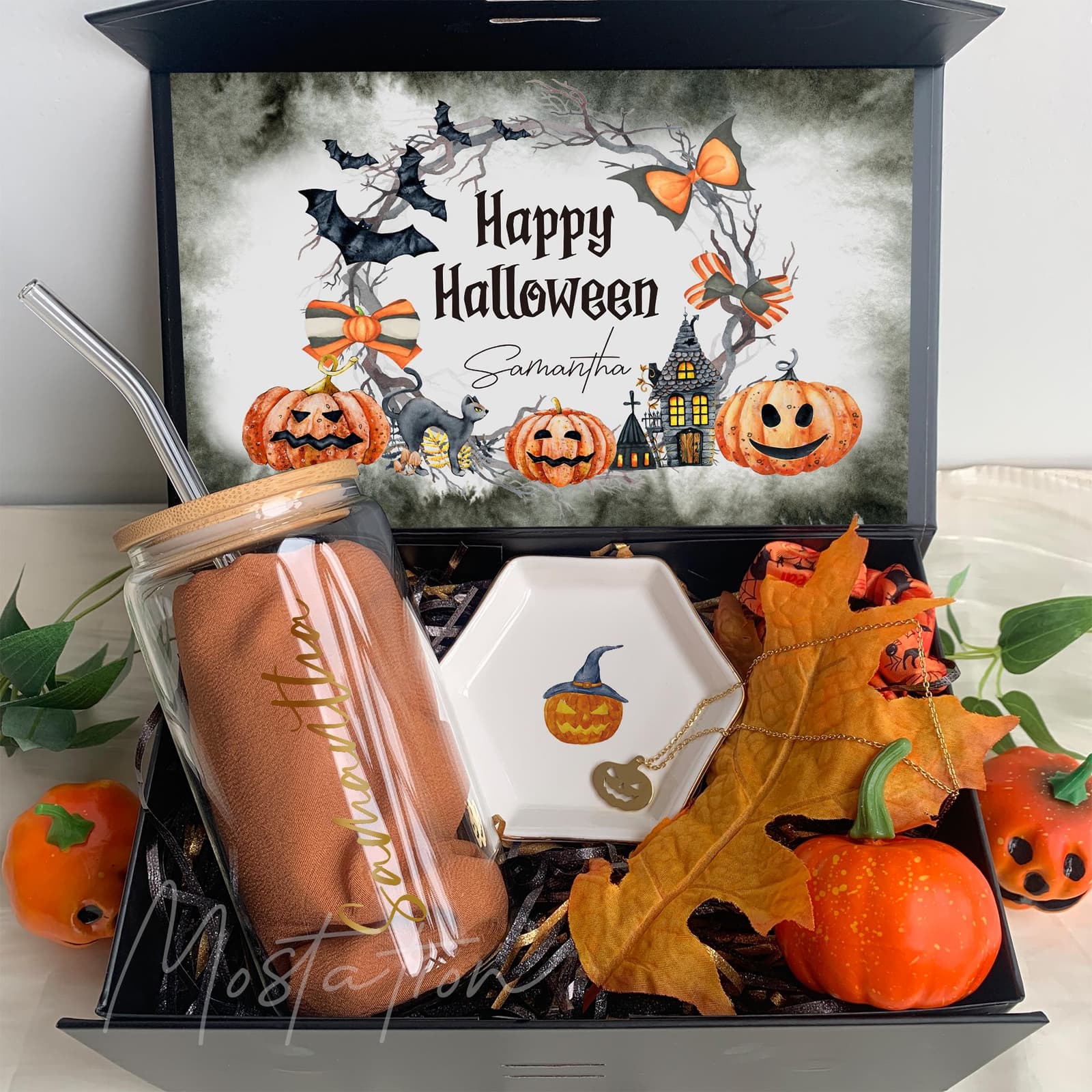 Caja de regalo personalizada de Halloween para ella, foto 8