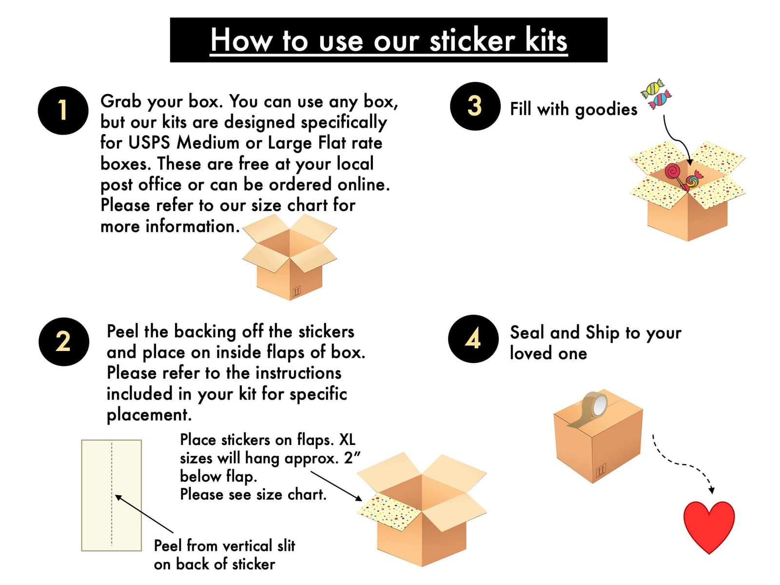 Kit de pegatinas para decorar cajas de envío a distancia, foto 7