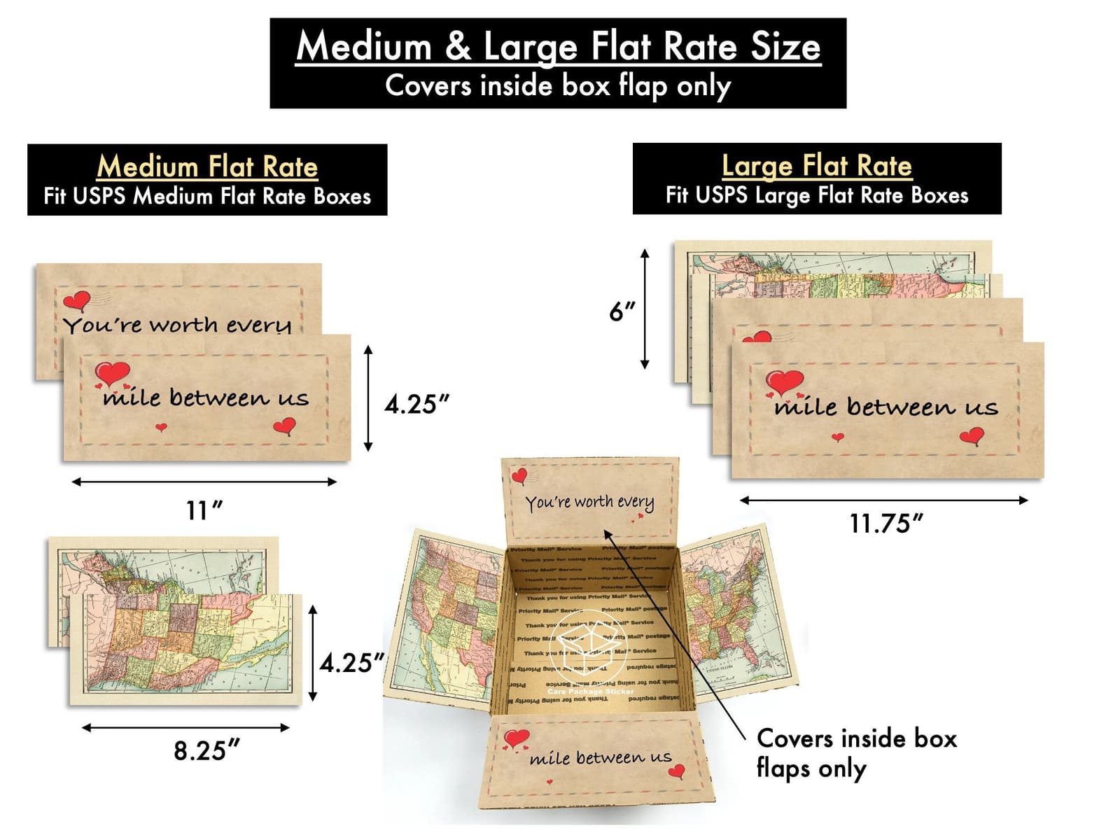 Kit de pegatinas para decorar cajas de envío a distancia, foto 9