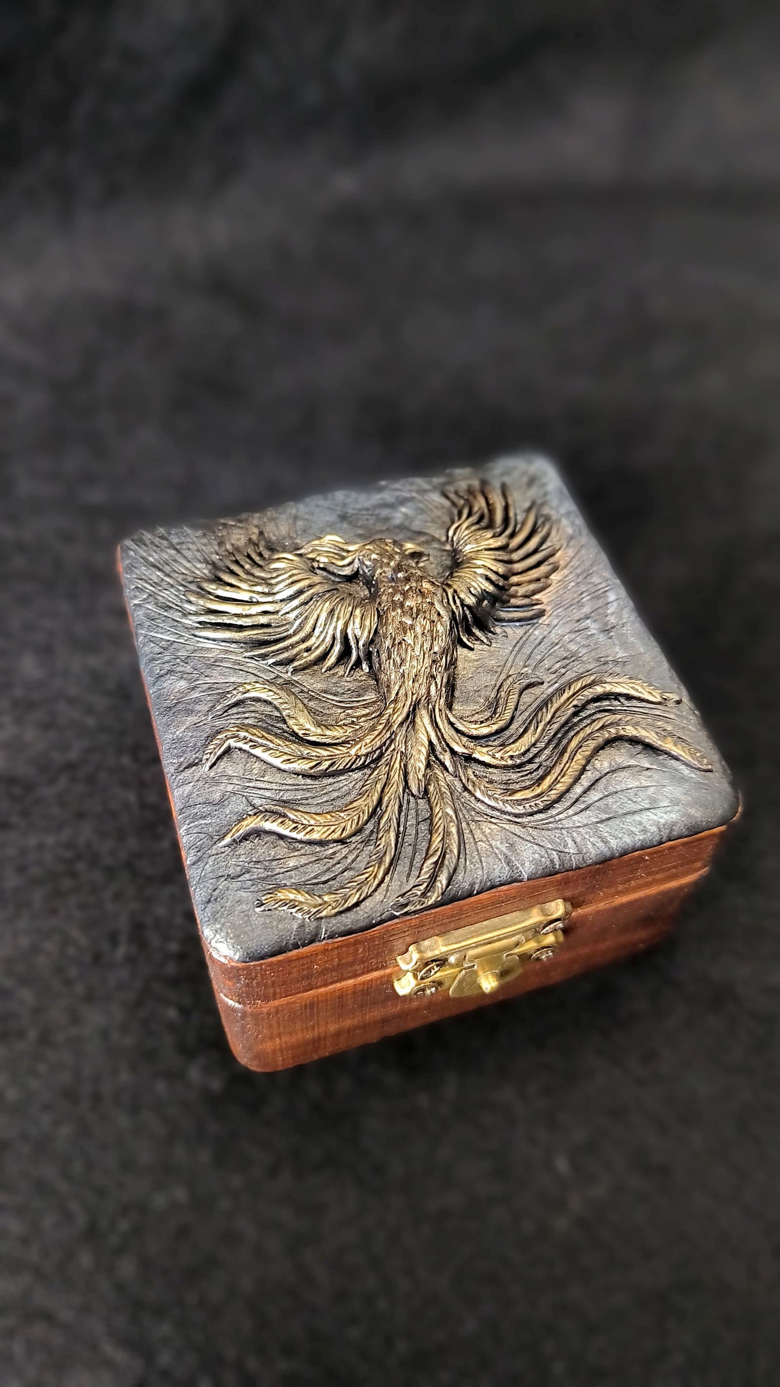 Caja para anillos con diseño de Fénix, foto 3