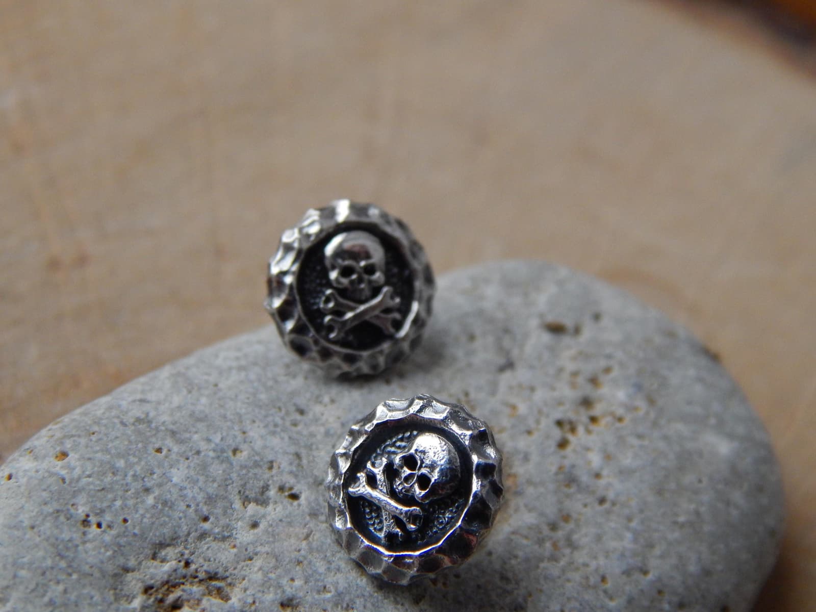 Pendientes de calavera y llaves para motero, foto 7