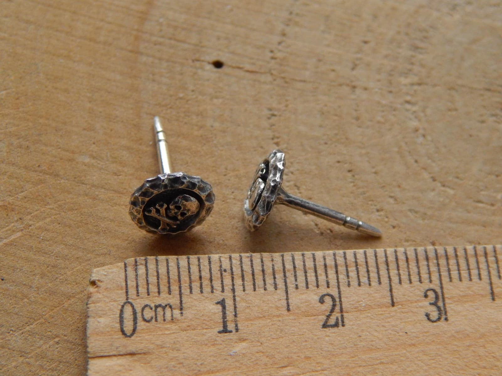 Pendientes de calavera y llaves para motero, foto 8