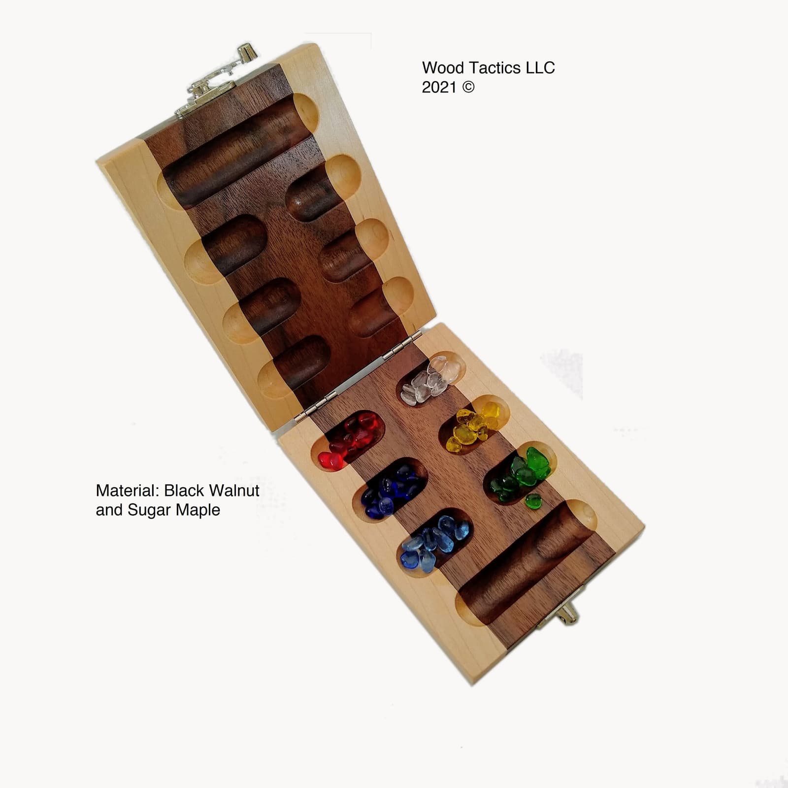 Tablero de Mancala plegable de madera, foto 3