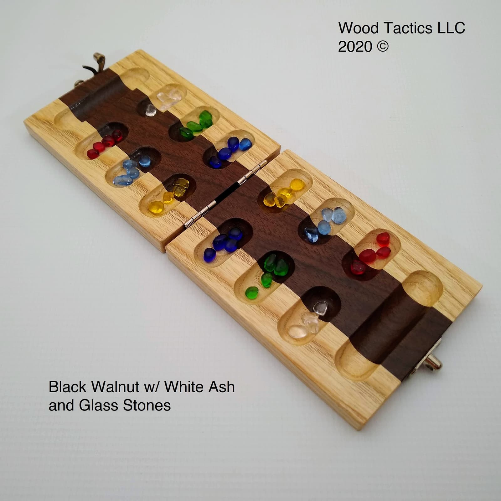 Tablero de Mancala plegable de madera, foto 2