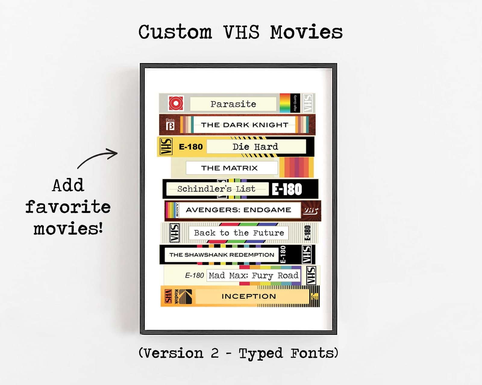 Lámina personalizada de cintas de vídeo VHS, foto 3