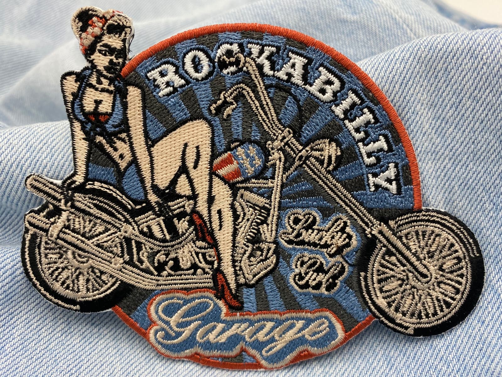 Parche vintage rockabilly para chaqueta de moto, foto 2