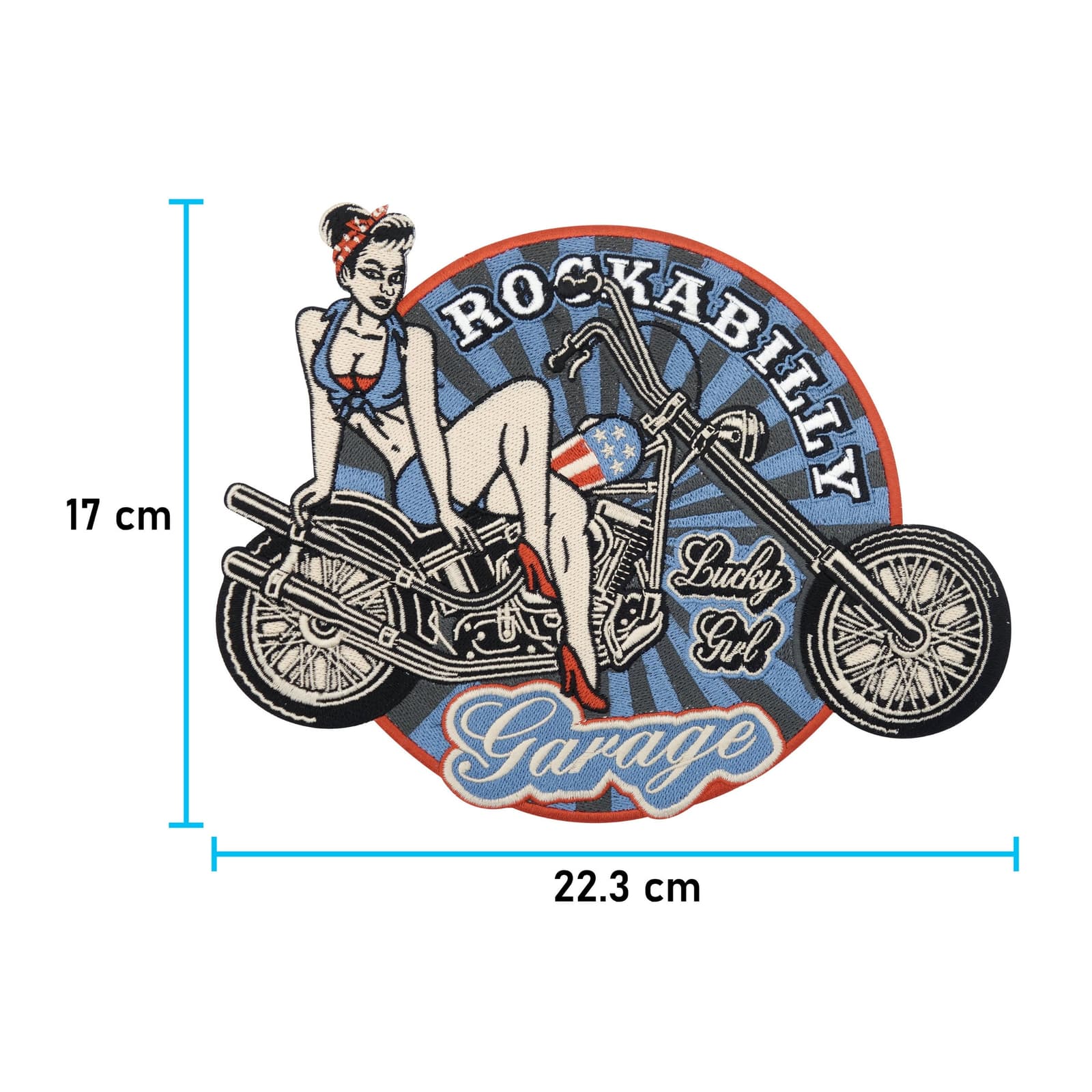 Parche vintage rockabilly para chaqueta de moto, foto 5