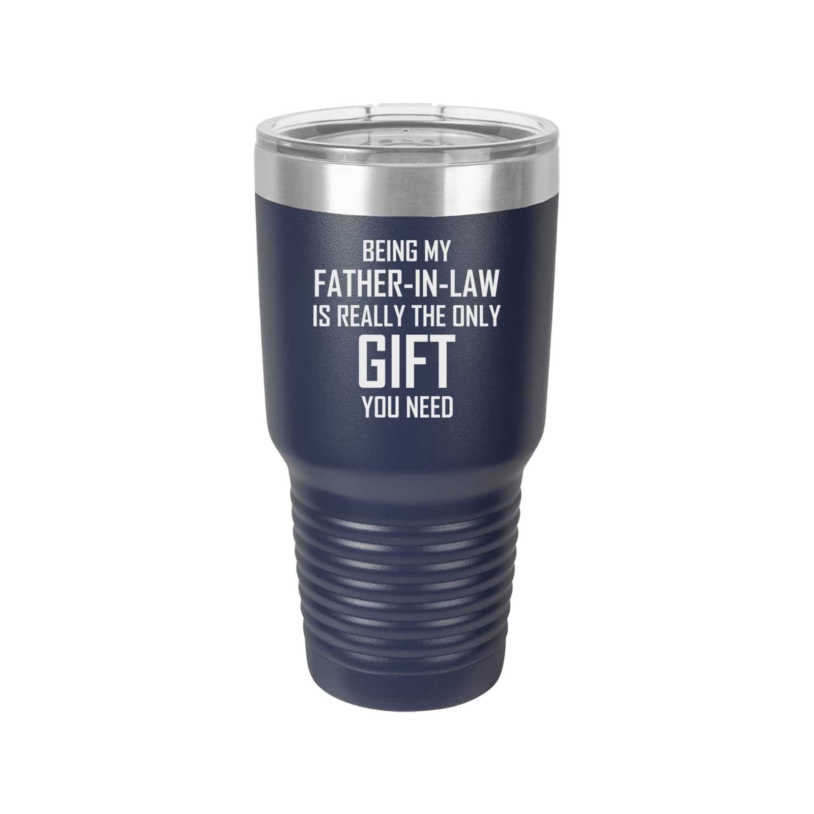 Vaso térmico grabado para suegro con mensaje divertido,