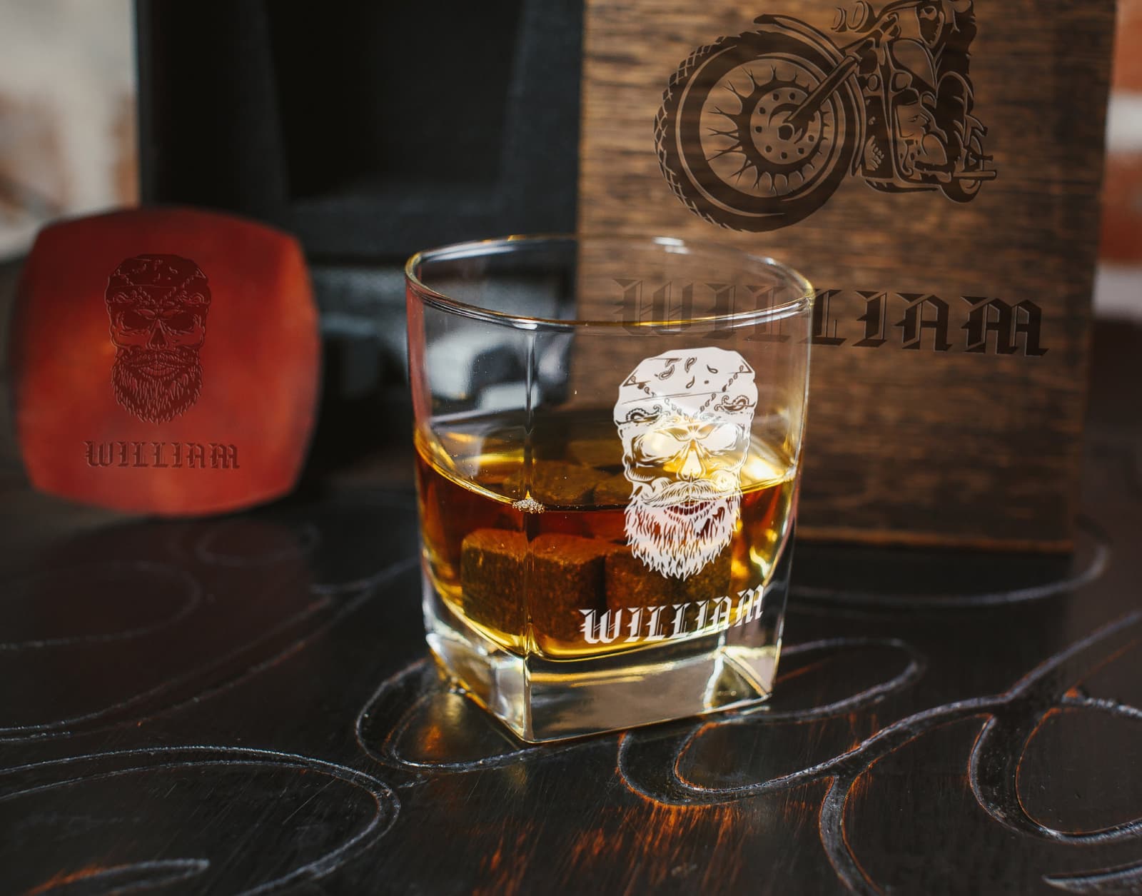 Set de whisky grabado para motorista, foto 4