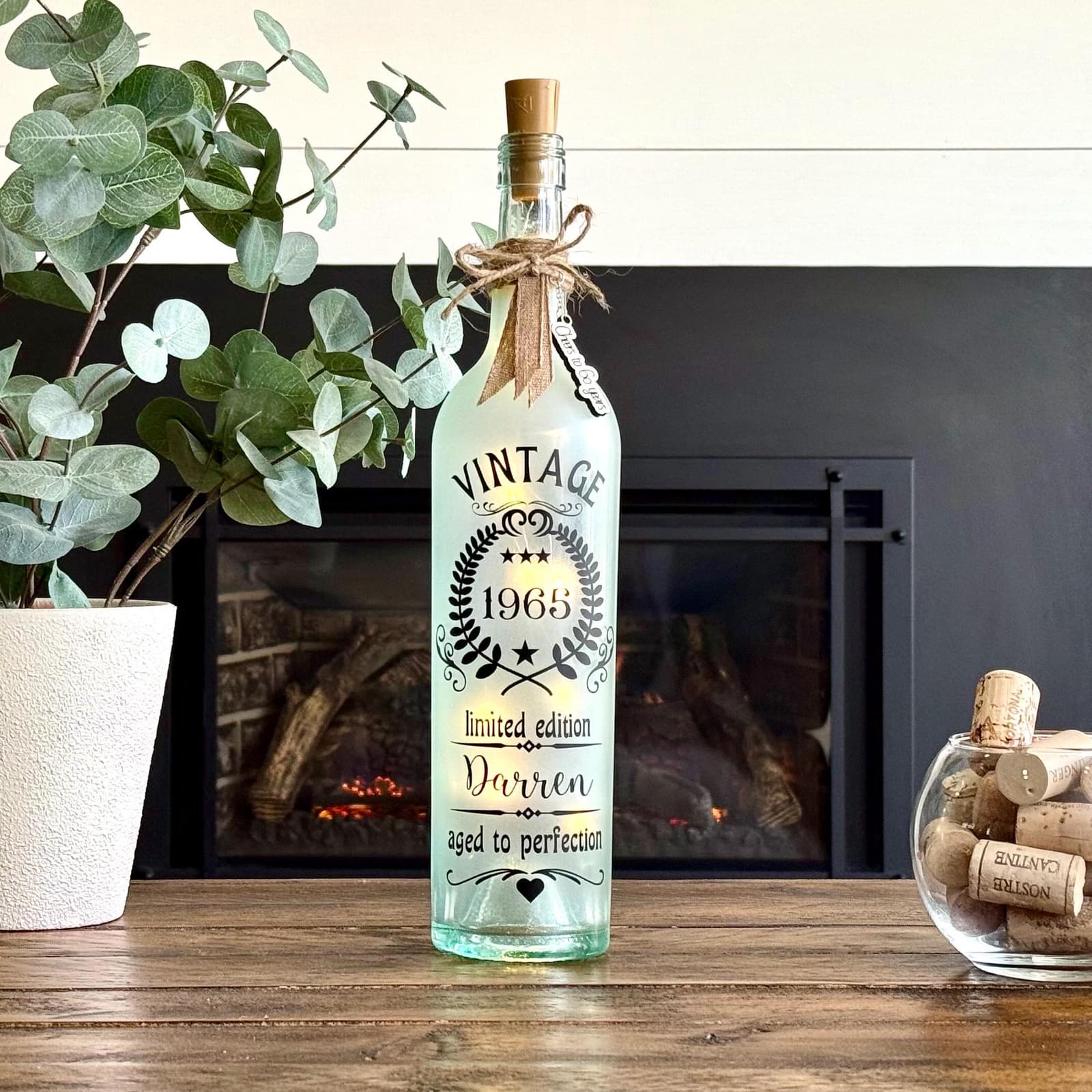 Botella luminosa personalizada para una cuñada, foto 14,