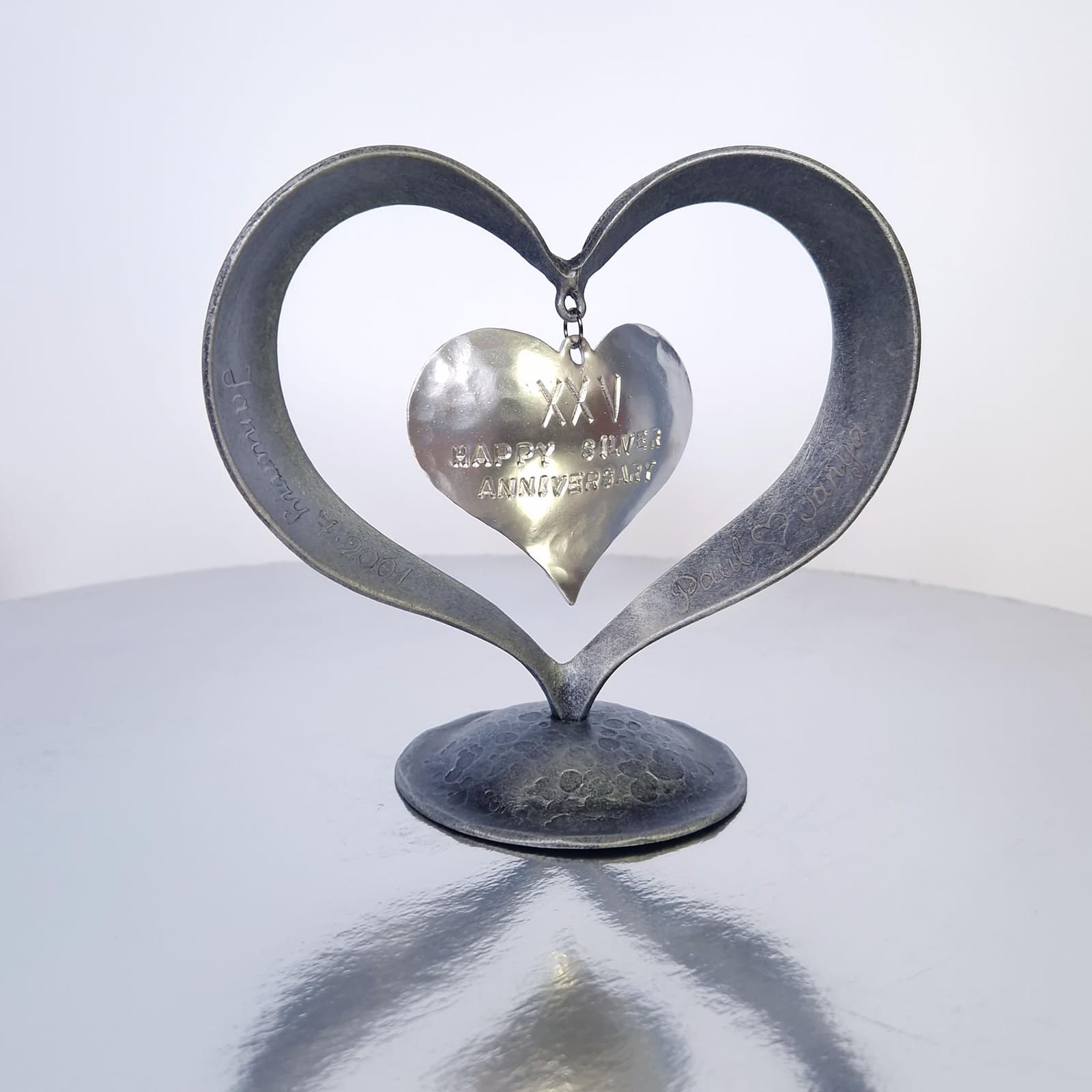 Corazón de hierro forjado para bodas de plata, foto 10