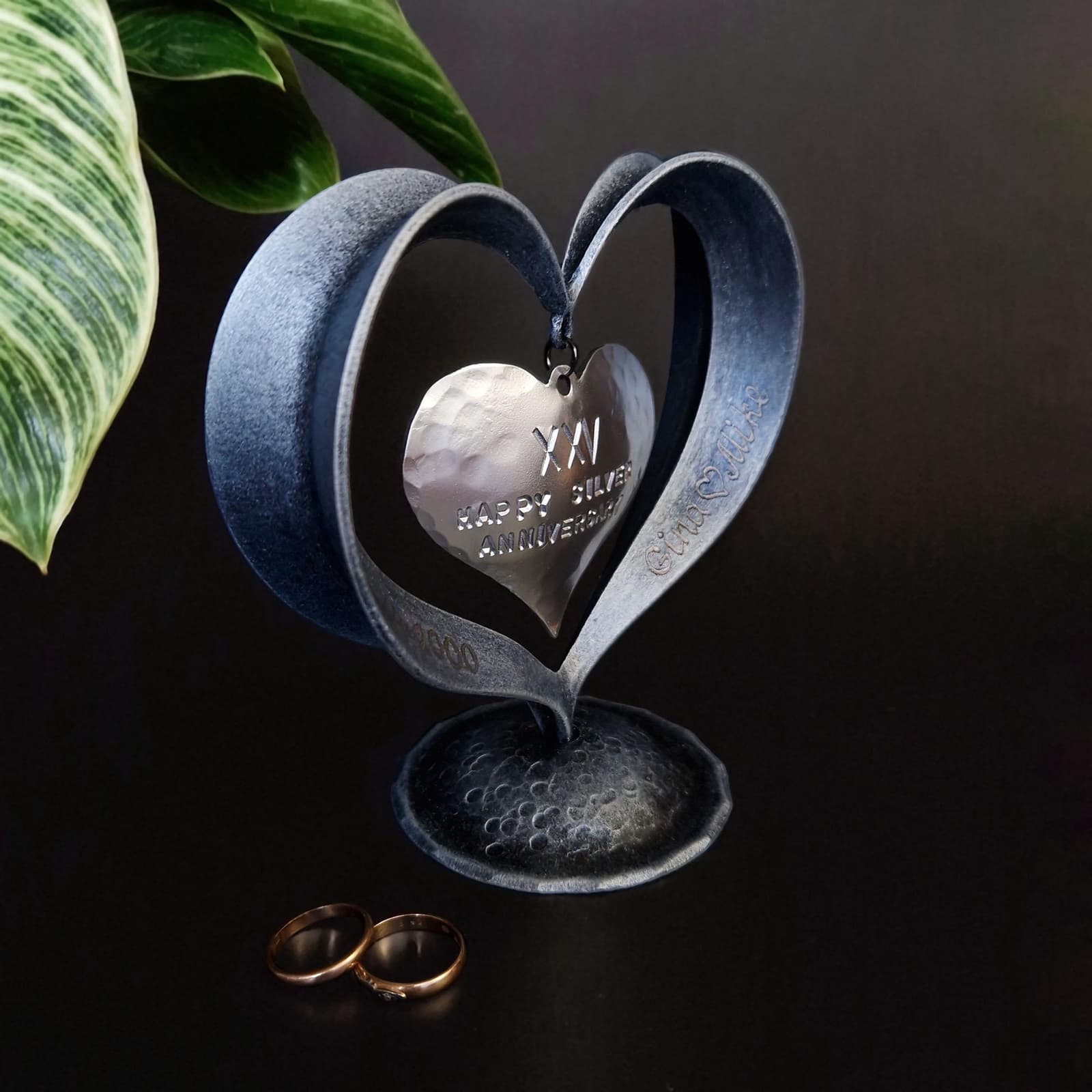 Corazón de hierro forjado para bodas de plata, foto 2