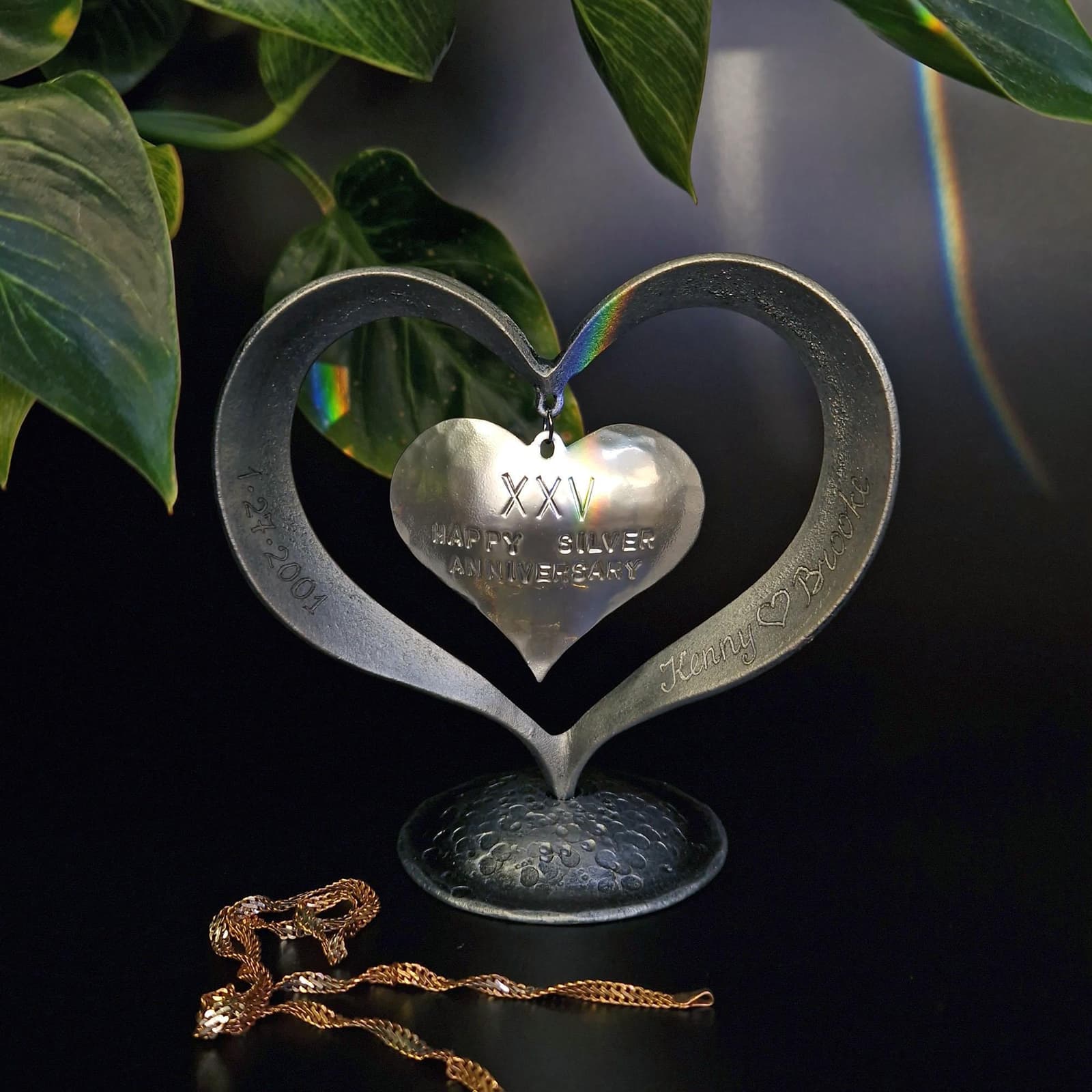 Corazón de hierro forjado para bodas de plata, foto 5