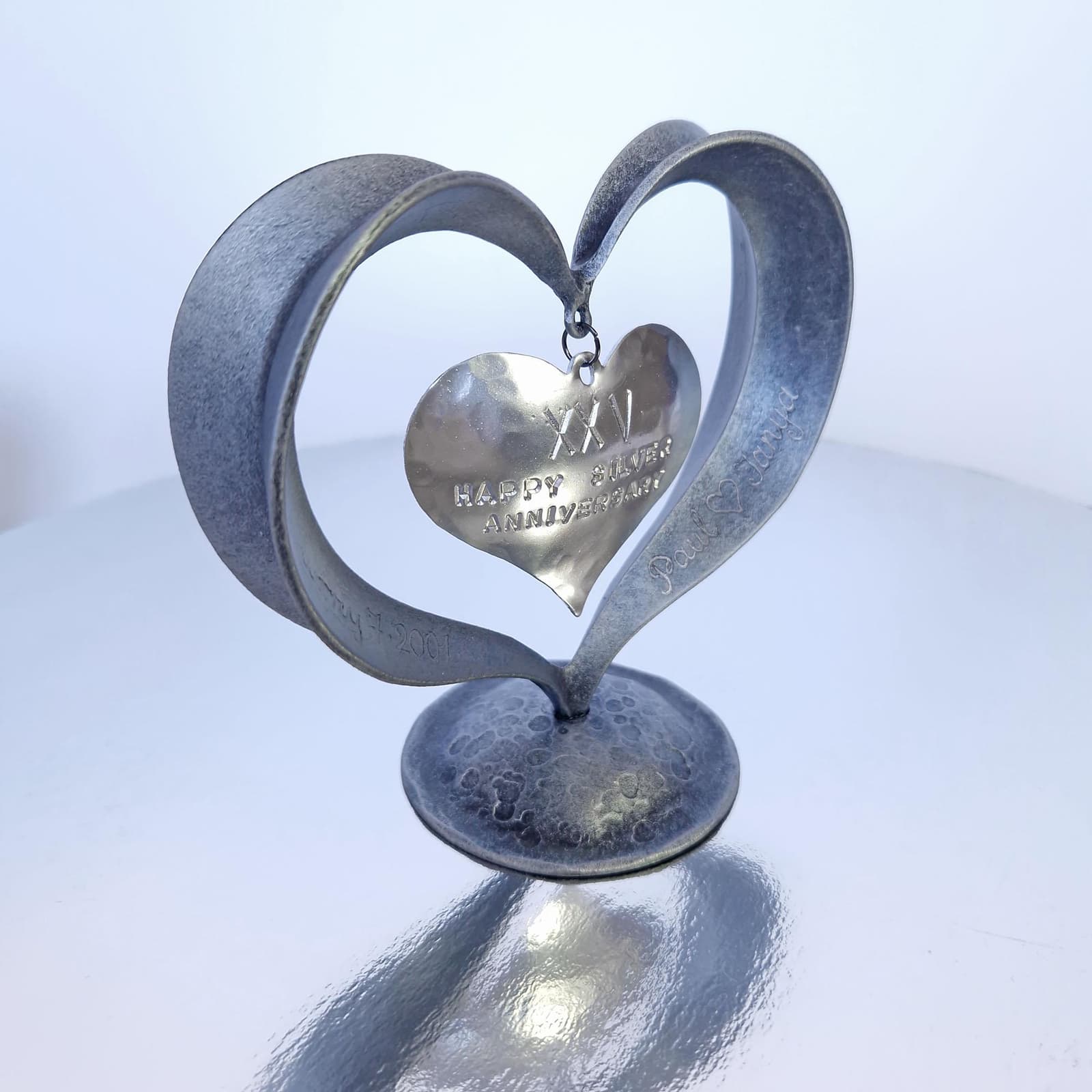 Corazón de hierro forjado para bodas de plata, foto 8