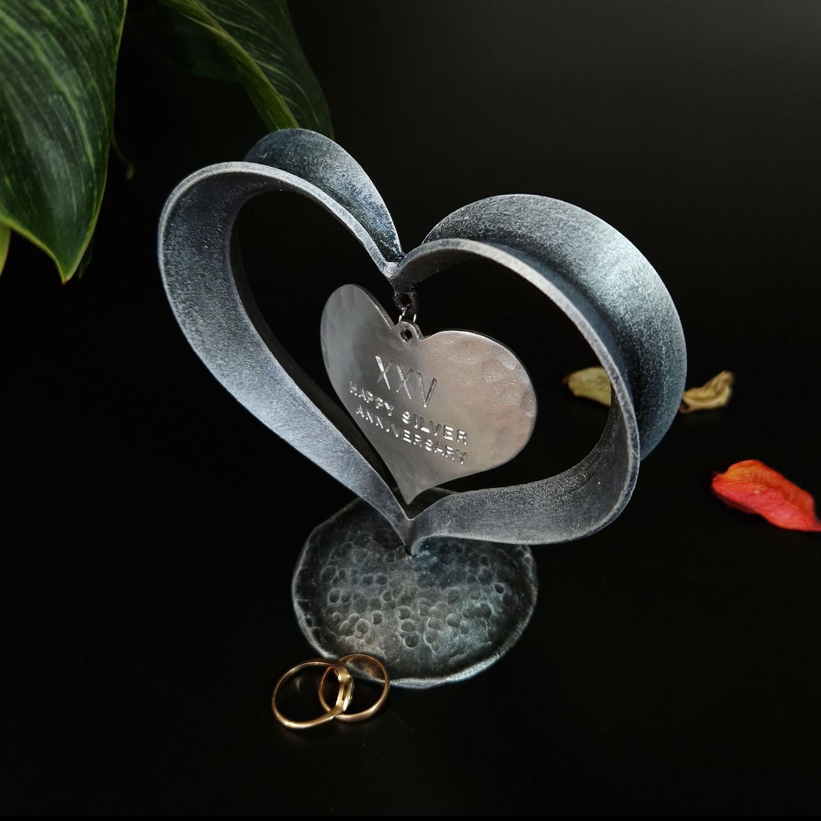 Corazón de hierro forjado para bodas de plata, foto 9