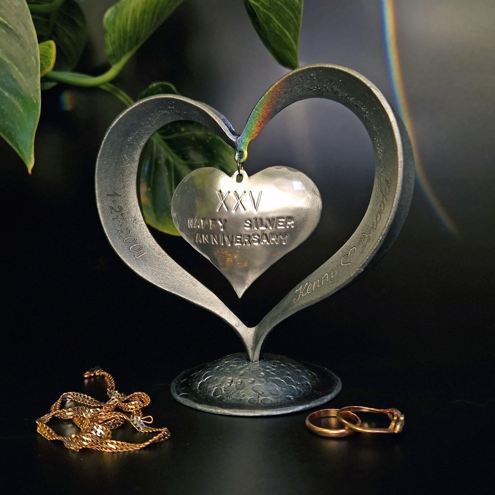 Corazón de hierro forjado para bodas de plata, foto 7
