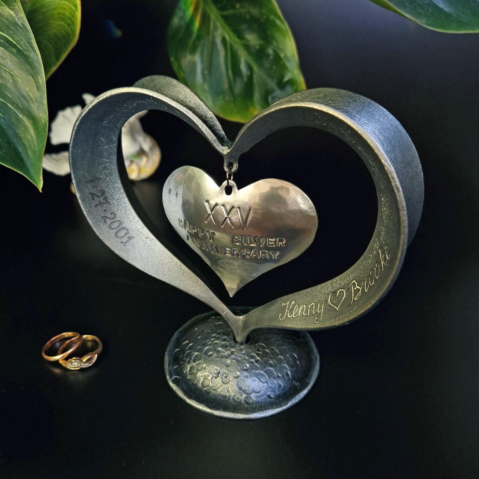 Corazón de hierro forjado para bodas de plata, foto 6