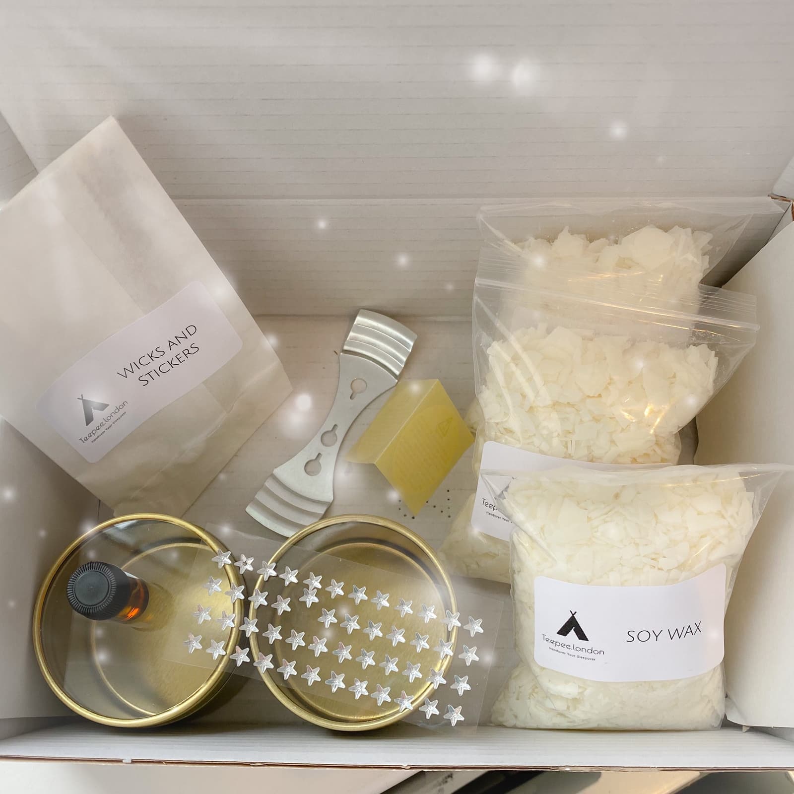 Kit para hacer velas de soja navideñas, foto 6