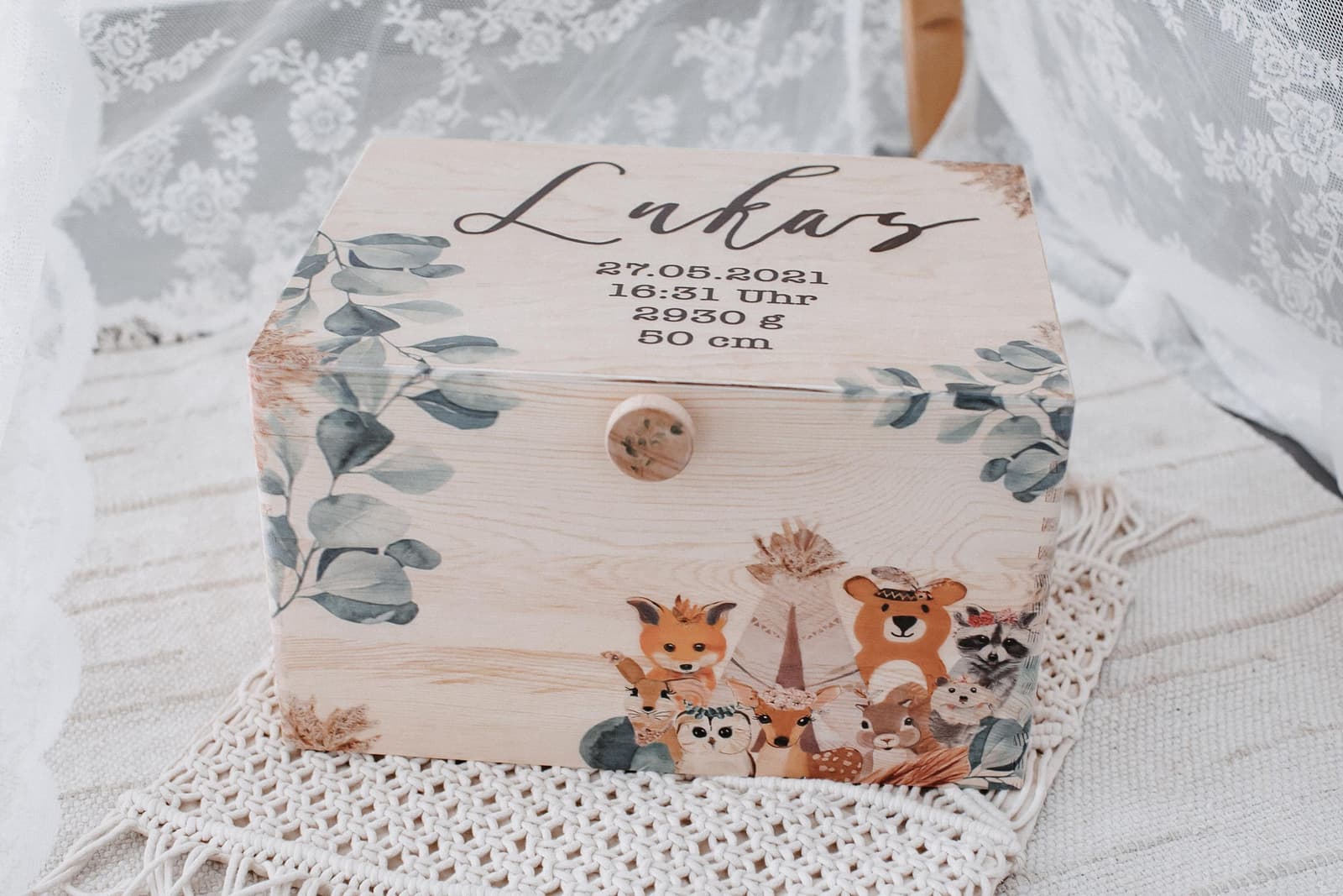 Geschenk zur Geburt Taufe personalisiert