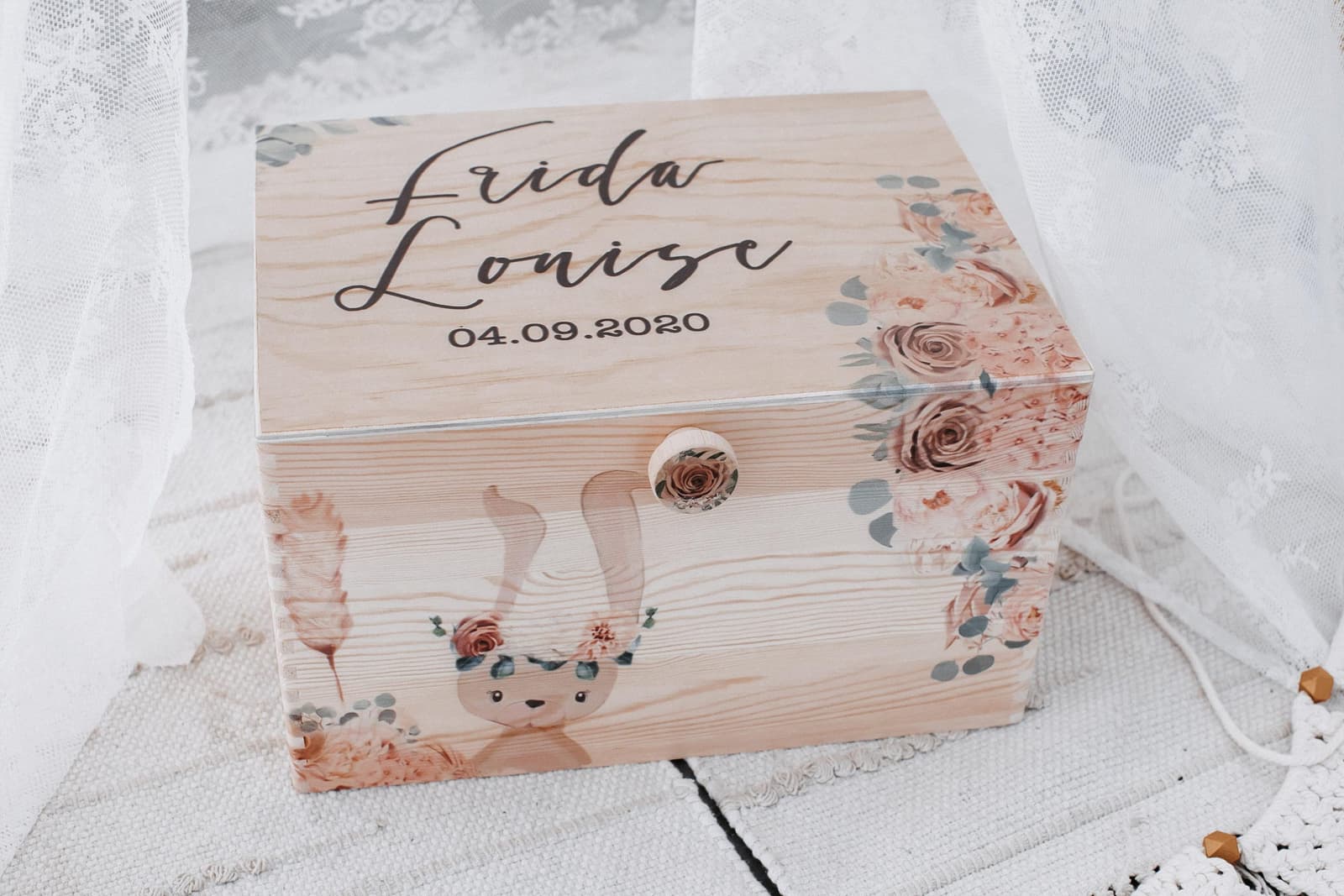 Geschenk zur Geburt Taufe personalisiert