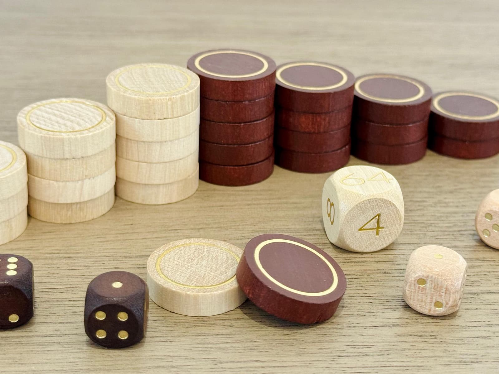 Backgammon de viaje enrollable de cuero, foto 10