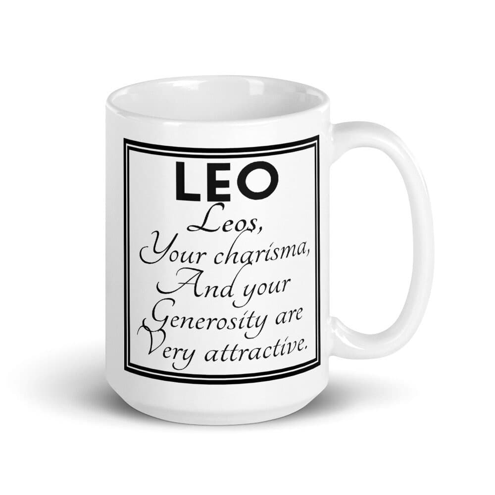 Taza de cerámica del signo Leo, foto 4