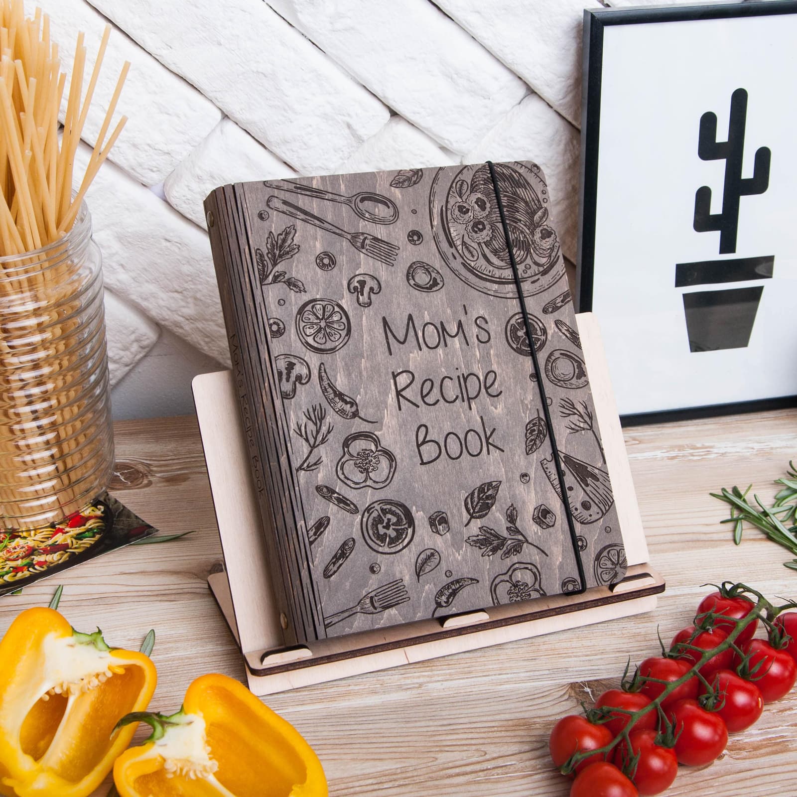 Recetario de madera personalizado para tu suegra, foto 9,