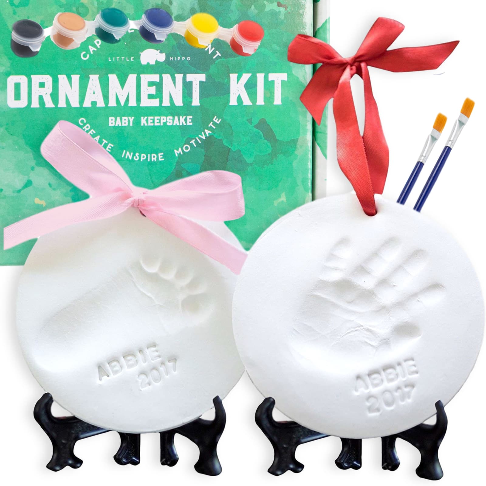 Kit para moldear huellas de bebé y mascotas