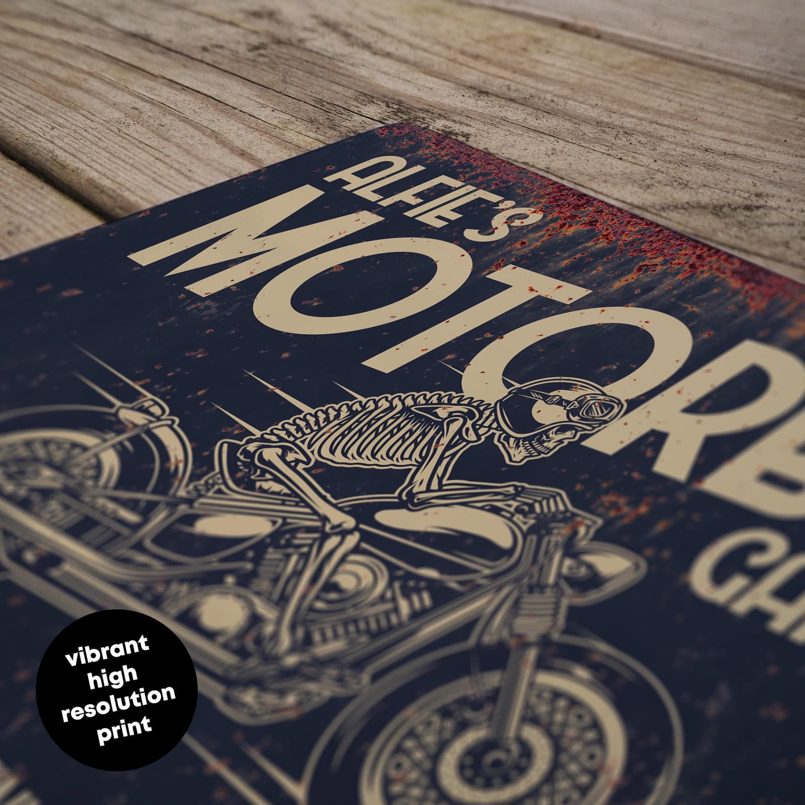 Custom motorcycle wall plaque perfect gift idea for bikers riders and workshop lovers