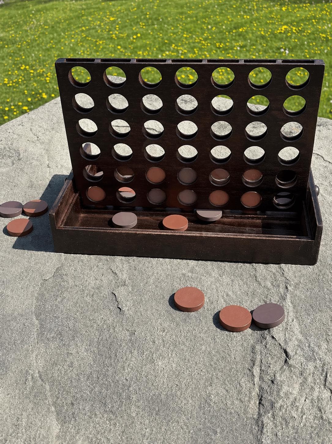 Juego de 4 en raya de madera personalizado, foto 7