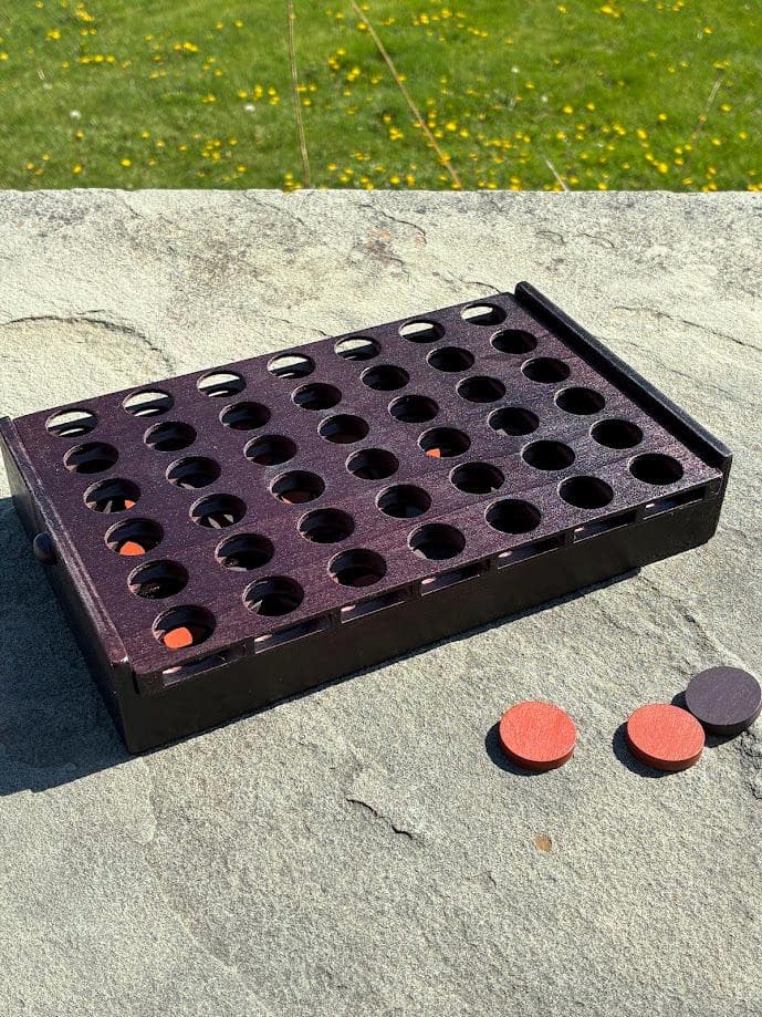 Juego de 4 en raya de madera personalizado, foto 10