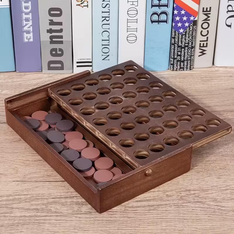 Juego de 4 en raya de madera personalizado, foto 5